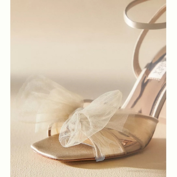 ANTHROPOLOGIE  BADGLEY MISCHKA Badgley Mischka Tess Heels Size/9 - Picture 2 of 10